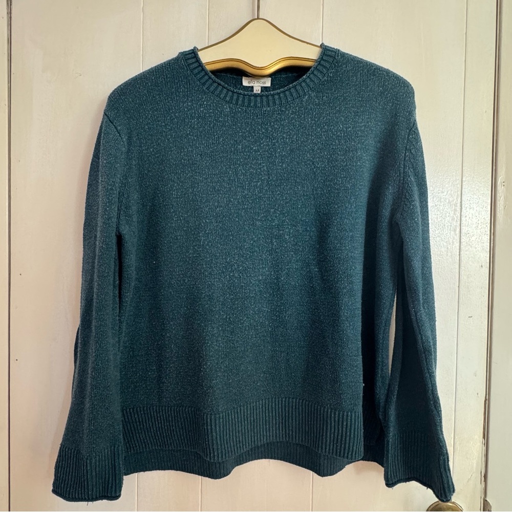 Ella Moss Deep Teal Crew Neck Sweater